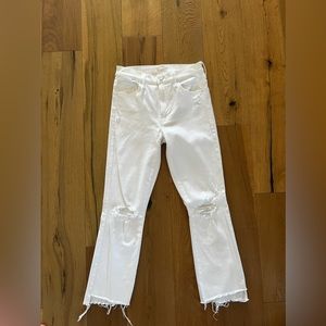 Mother Insider Crop Step Fray Jeans